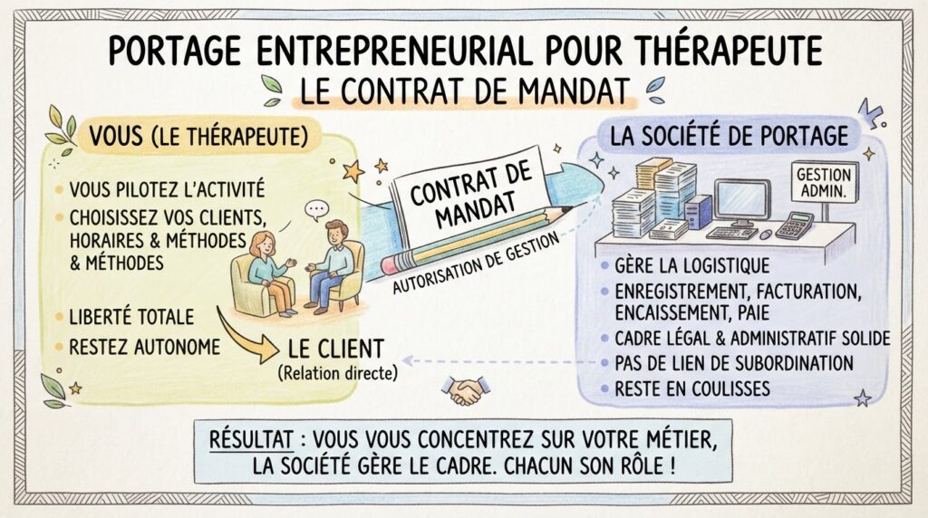 Contrat de mandat portage entrepreneurial